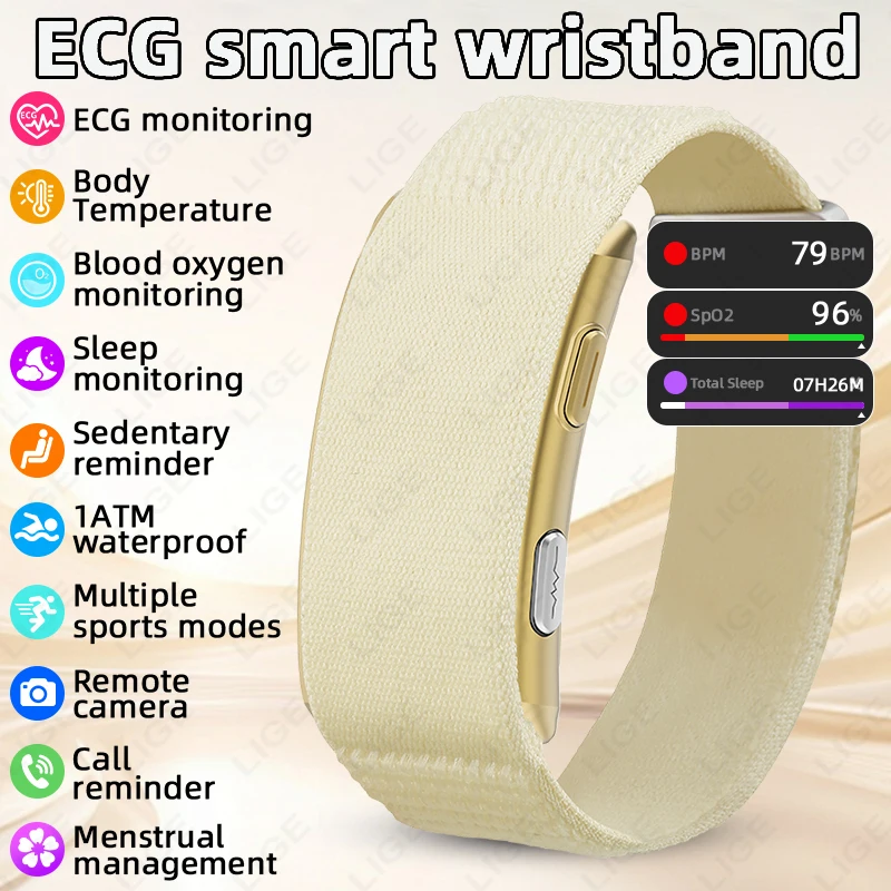Fall Detection Watch - Erkekler akıllı saat ekg sağlık kan